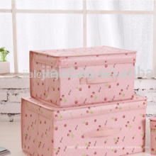 Non woven storage container/foldable storage box for household